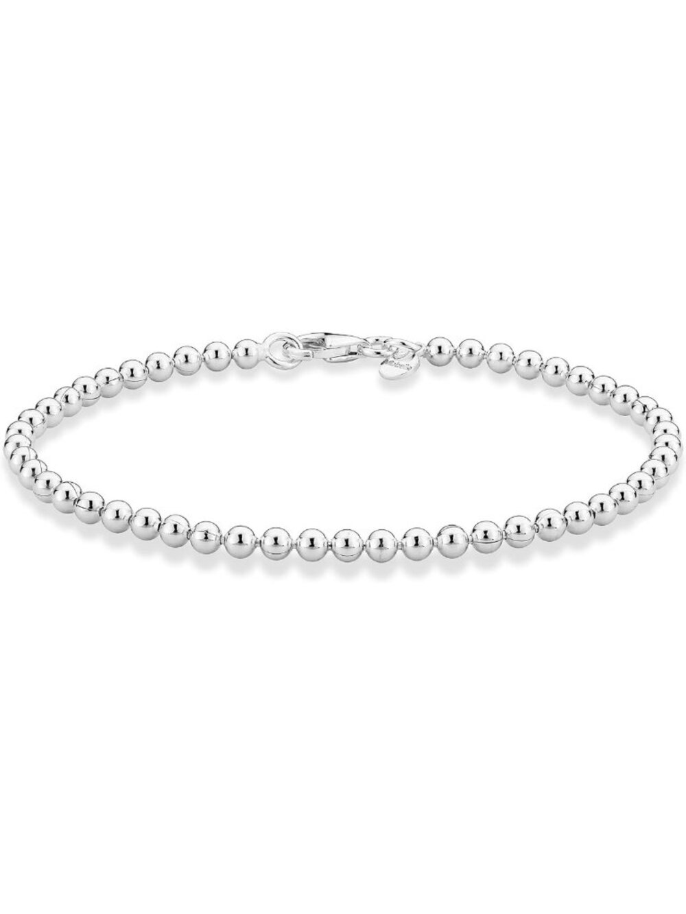 Handmade 3mm Bead Ball Strand Chain Bracelet for Women | Fine Jewelry, Polished